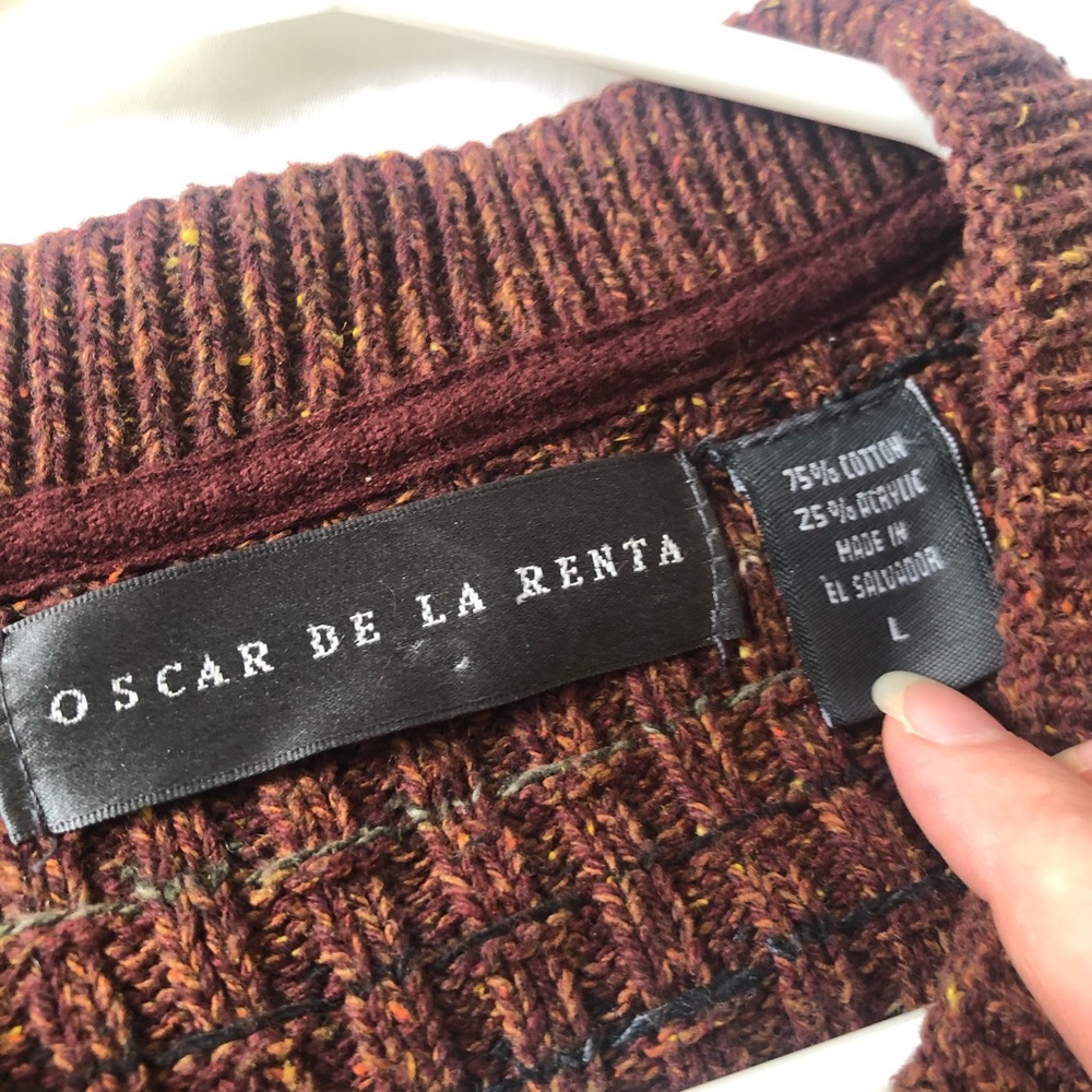 Vintage Oversized Knit Sweater (Brown)